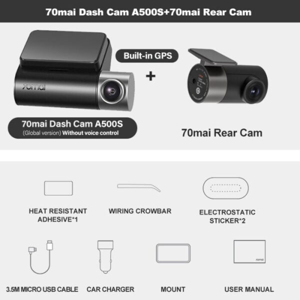 70mai dash cam pro plus