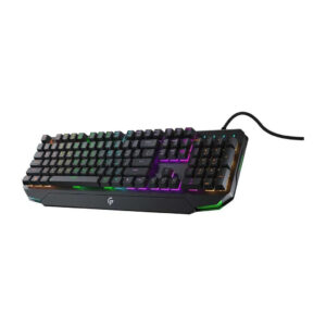 PDX217 GY Porodo Gaming Mechanical Gaming Keyboard Ultra With Rainbow Lighting And Aluminum Panel 1