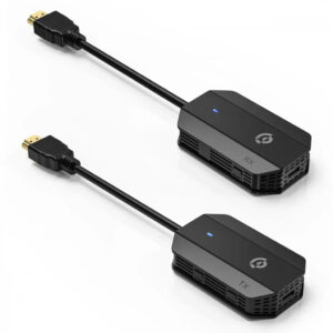 Powerology Wireless HDMI Mirroring Adaptor Pair with USB C Cable Full HD 1080P Black 69202704 309d 4c84 97de 36c207825dae